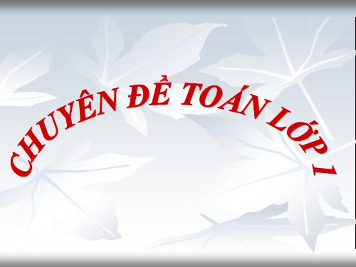 Chuyen de toan 1