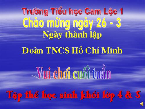 Hoạt động ngoài giờ : Sân chơi cuối tuần