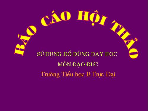 Hội thảo đồ dùng dạy học