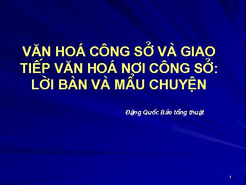 Nghệ thuật giao tiếp nơi công sở