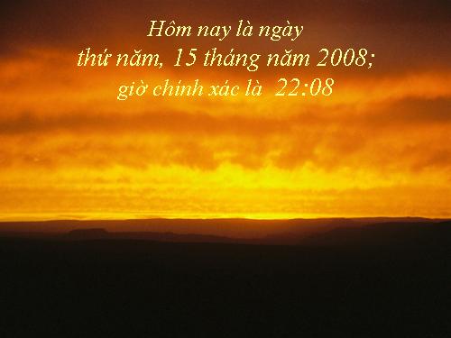 HÃY DÀNH THỜI GIAN