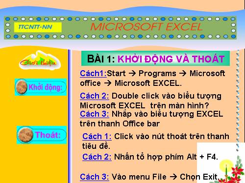 GADT hoc Excel