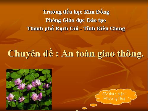 Chuyên đề: An toàn giao thông