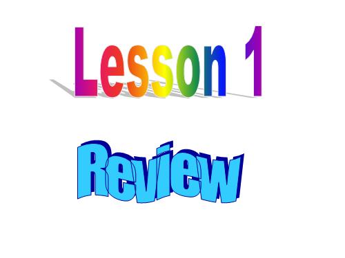 English 2: Lesson1: Review