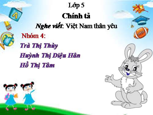 Tuần 1. Nghe-viết: Việt Nam thân yêu