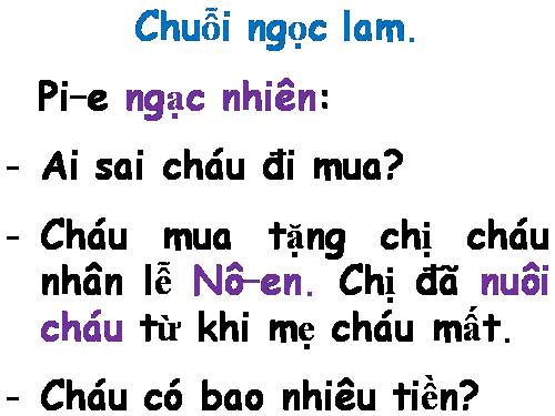 Tuần 14. Nghe-viết: Chuỗi ngọc lam