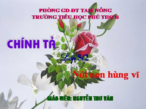 Tuần 24. Nghe-viết: Núi non hùng vĩ