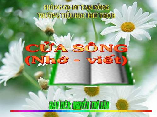 Tuần 27. Nhớ-viết: Cửa sông