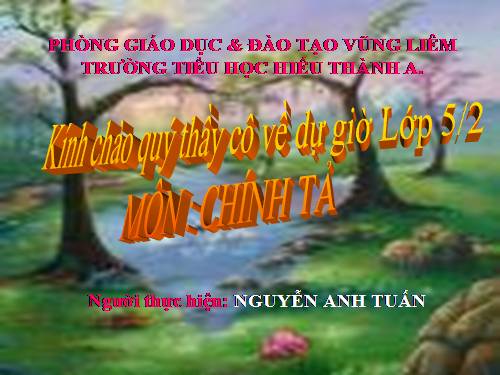 Tuần 21. Nghe-viết: Trí dũng song toàn