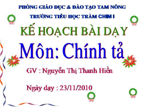 Tuần 15. Nghe-viết: Buôn Chư Lênh đón cô giáo