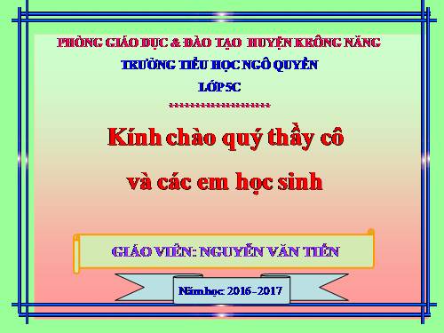 Tuần 11. Người đi săn và con nai