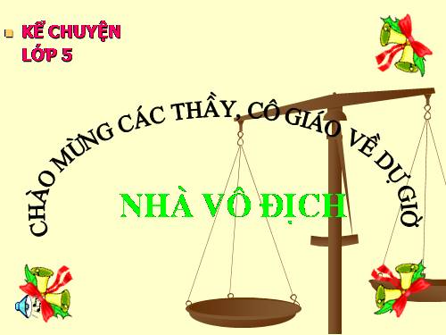 Tuần 32. Nhà vô địch