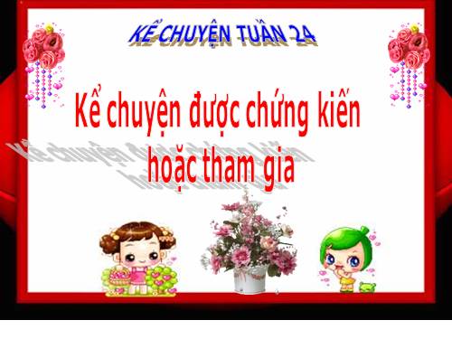 Tuần 24. Kể chuyện được chứng kiến hoặc tham gia (một việc làm tốt góp phần bảo vệ trật tự, an ninh)