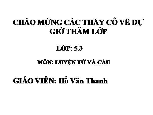 Tuần 2. MRVT: Tổ quốc