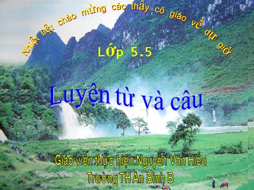 Tuần 17. Ôn tập về từ và cấu tạo từ