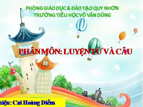 Tuần 11. Đại từ xưng hô