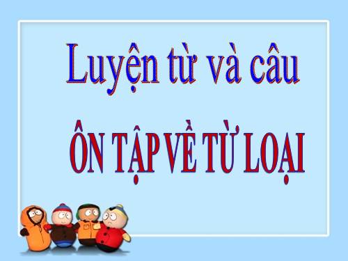 Tuần 14. Ôn tập về từ loại