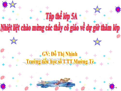 Tuần 11. Đại từ xưng hô