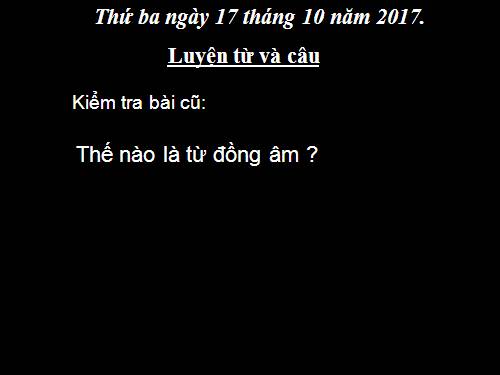 Tuần 7. Từ nhiều nghĩa