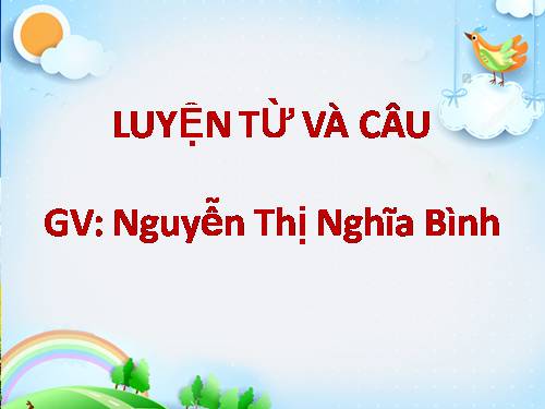 Tuần 4. Từ trái nghĩa