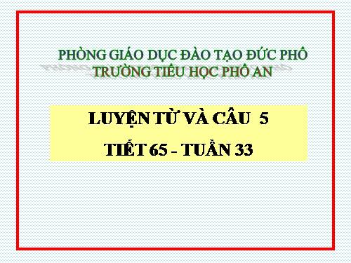 Tuần 33. MRVT: Trẻ em