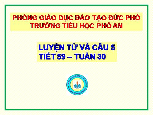 Tuần 30. MRVT: Nam và nữ