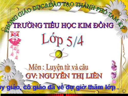 Tuần 12-13. Luyện tập về quan hệ từ