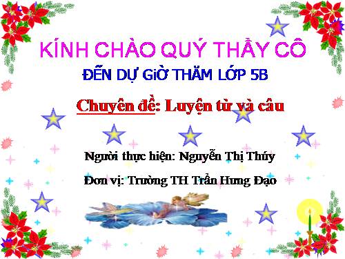 Tuần 11. Quan hệ từ