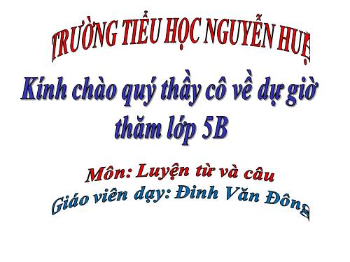 Tuần 8-9. MRVT: Thiên nhiên