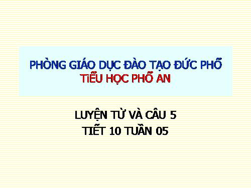 Tuần 5. Từ đồng âm