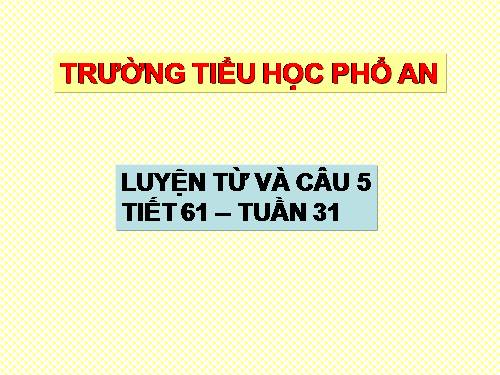 Tuần 30. MRVT: Nam và nữ