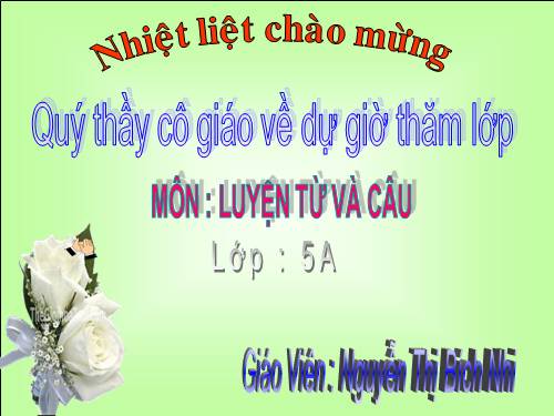 Tuần 30. MRVT: Nam và nữ