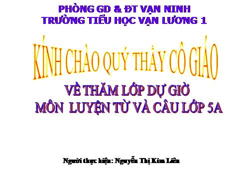 Tuần 2. MRVT: Tổ quốc