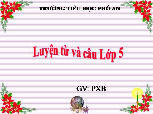 Tuần 11. Quan hệ từ