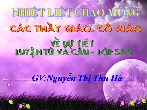 Tuần 8-9. MRVT: Thiên nhiên