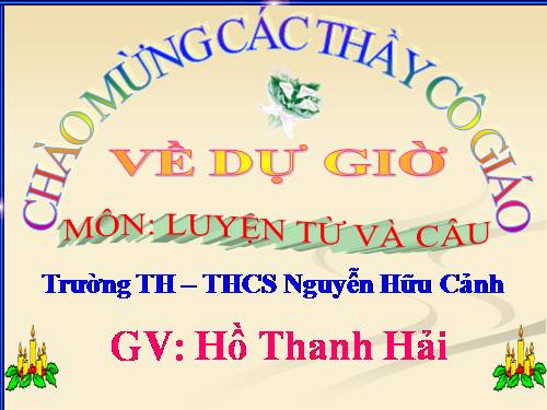 Tuần 15-16. Tổng kết vốn từ