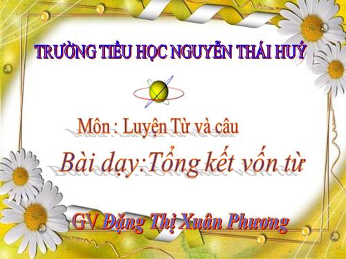 Tuần 15-16. Tổng kết vốn từ