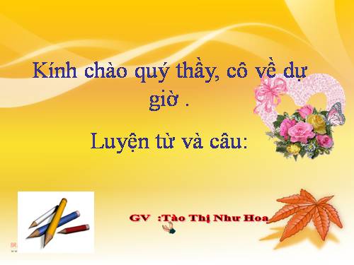 Tuần 8-9. MRVT: Thiên nhiên