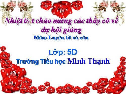 Tuần 11. Đại từ xưng hô