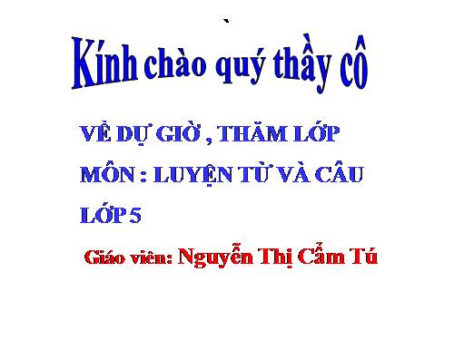 Tuần 20-21-22-23. Nối các vế câu ghép bằng quan hệ từ