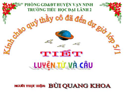 Tuần 12-13. MRVT: Bảo vệ môi trường