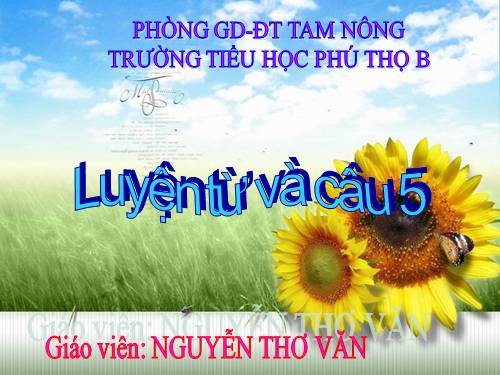 Tuần 30. MRVT: Nam và nữ