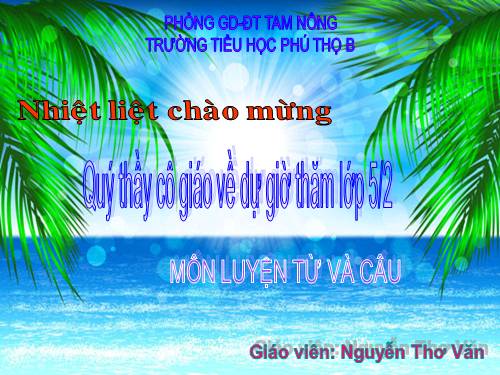 Tuần 30. MRVT: Nam và nữ
