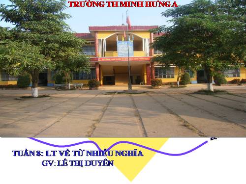 Tuần 7. Từ nhiều nghĩa