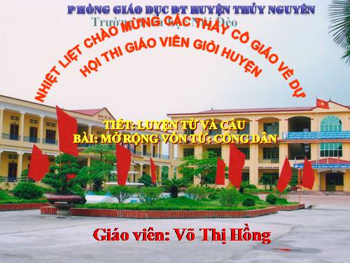 Tuần 20-21. MRVT: Công dân