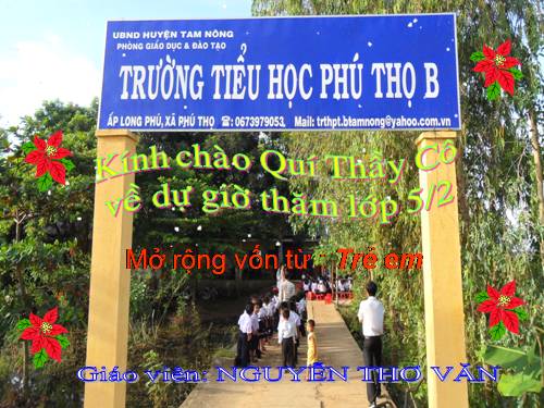 Tuần 33. MRVT: Trẻ em