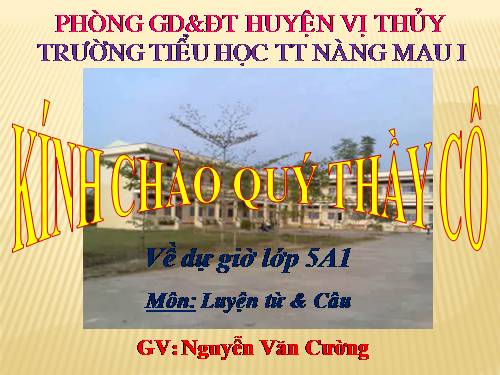 Tuần 12-13. MRVT: Bảo vệ môi trường
