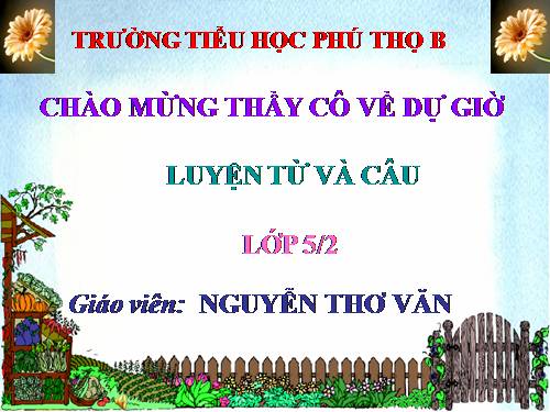 Tuần 12-13. MRVT: Bảo vệ môi trường