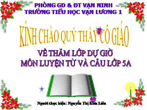 Tuần 8-9. MRVT: Thiên nhiên