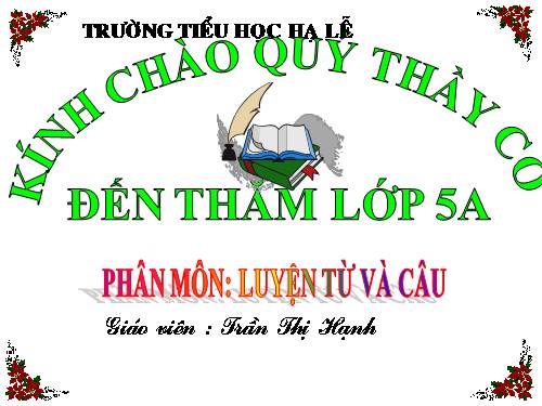 Tuần 11. Đại từ xưng hô